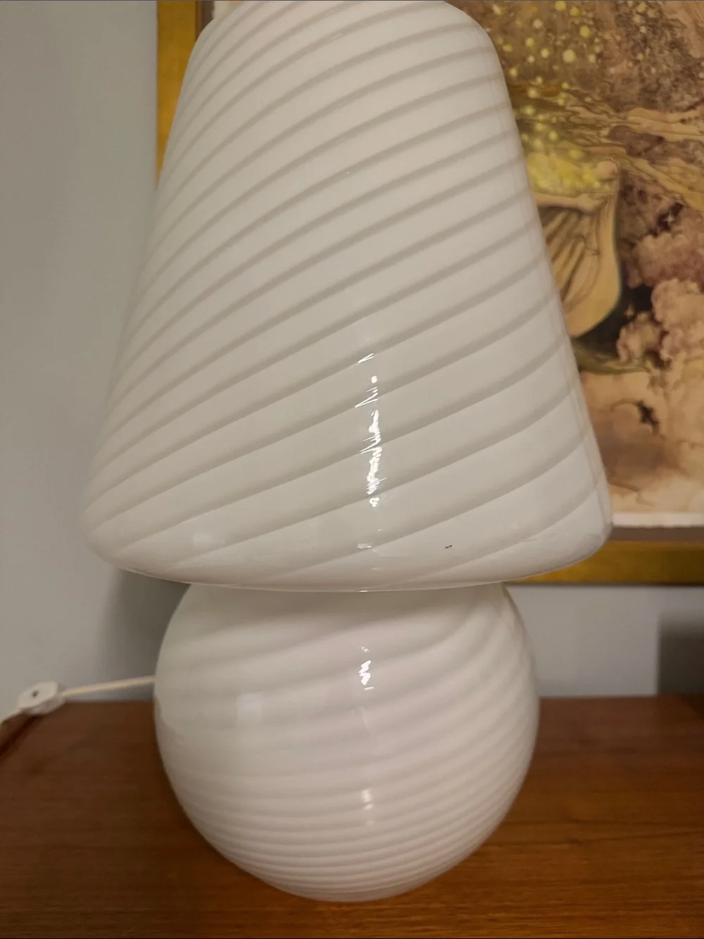 1970 Murano swirl Mushroom Lamp